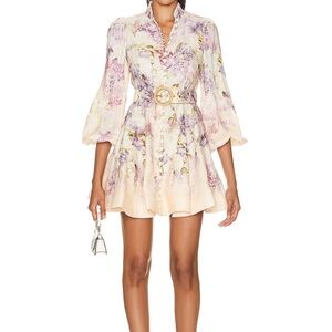 Zimmermann Lyrical Floral button mini dress